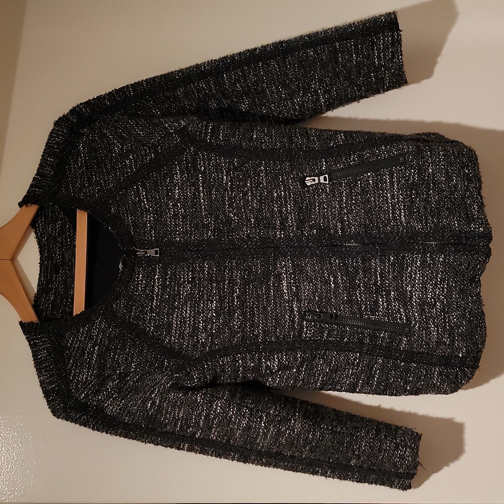 Sweater zip blazer